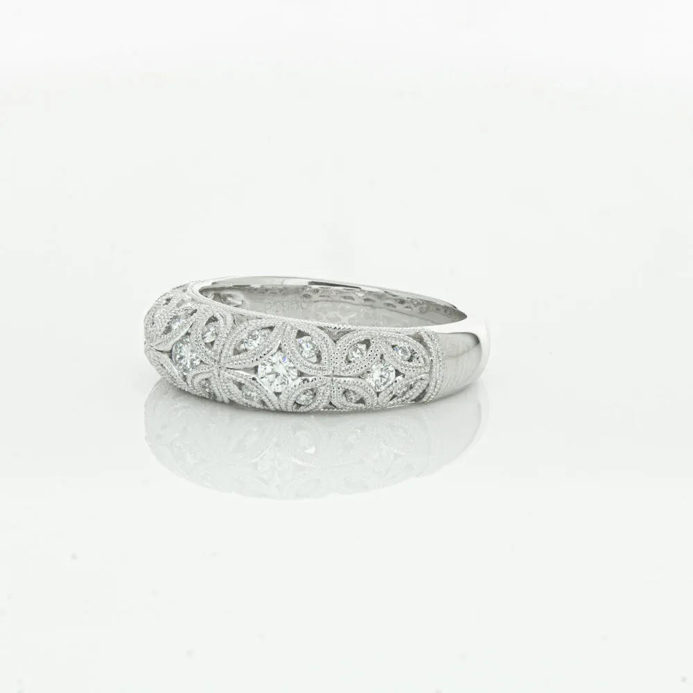 Platinum Diamond Filigree Ring