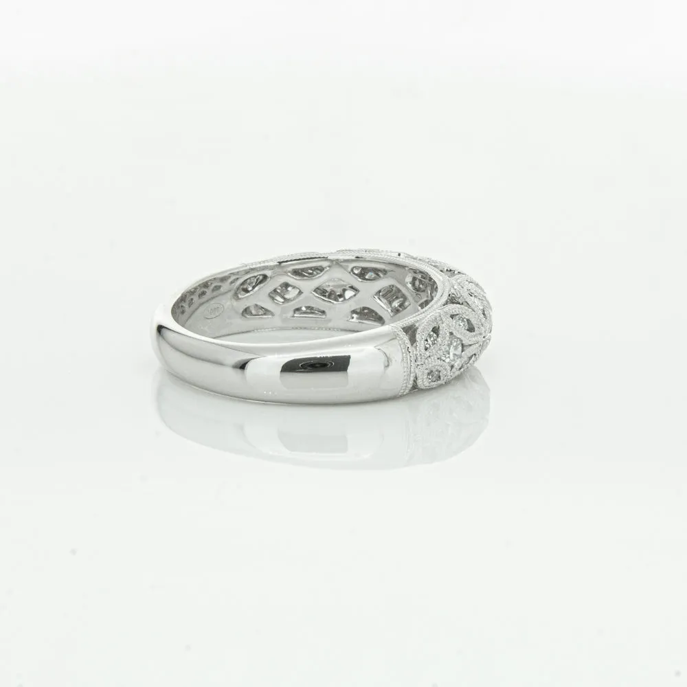 Platinum Diamond Filigree Ring