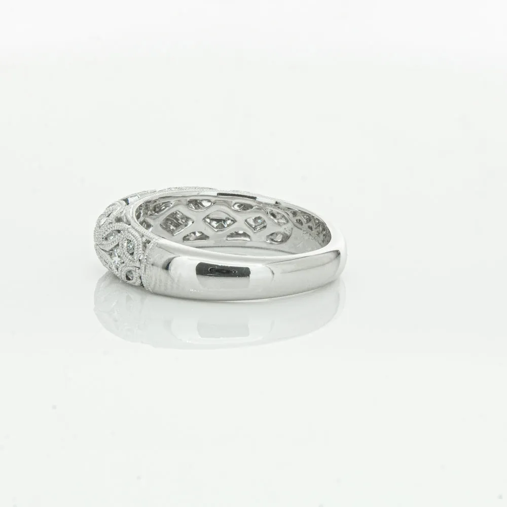 Platinum Diamond Filigree Ring