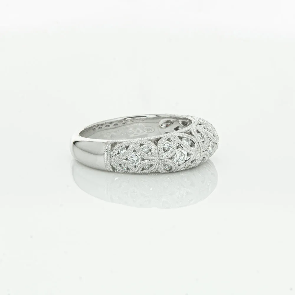 Platinum Diamond Filigree Ring