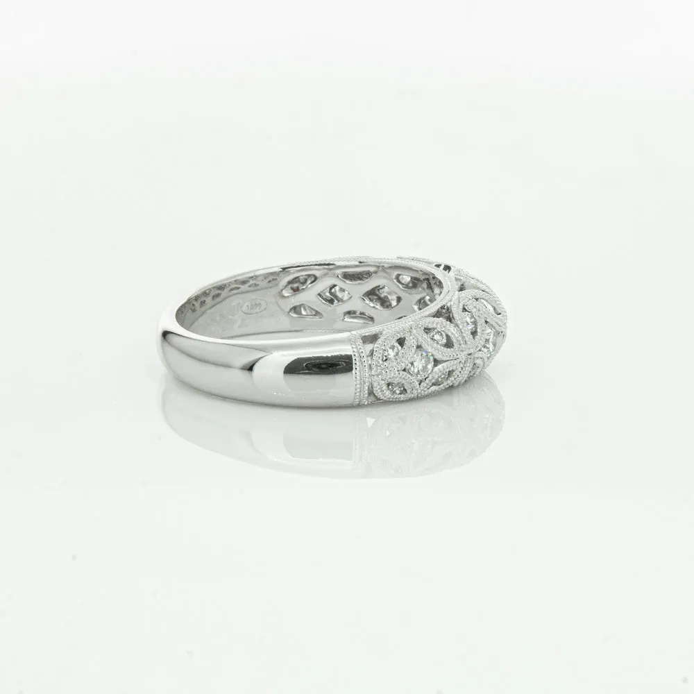 Platinum Diamond Filigree Ring
