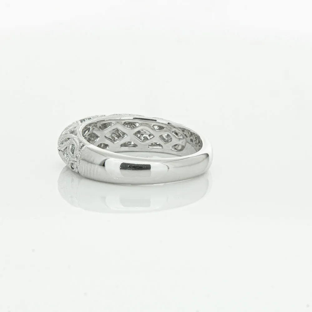 Platinum Diamond Filigree Ring
