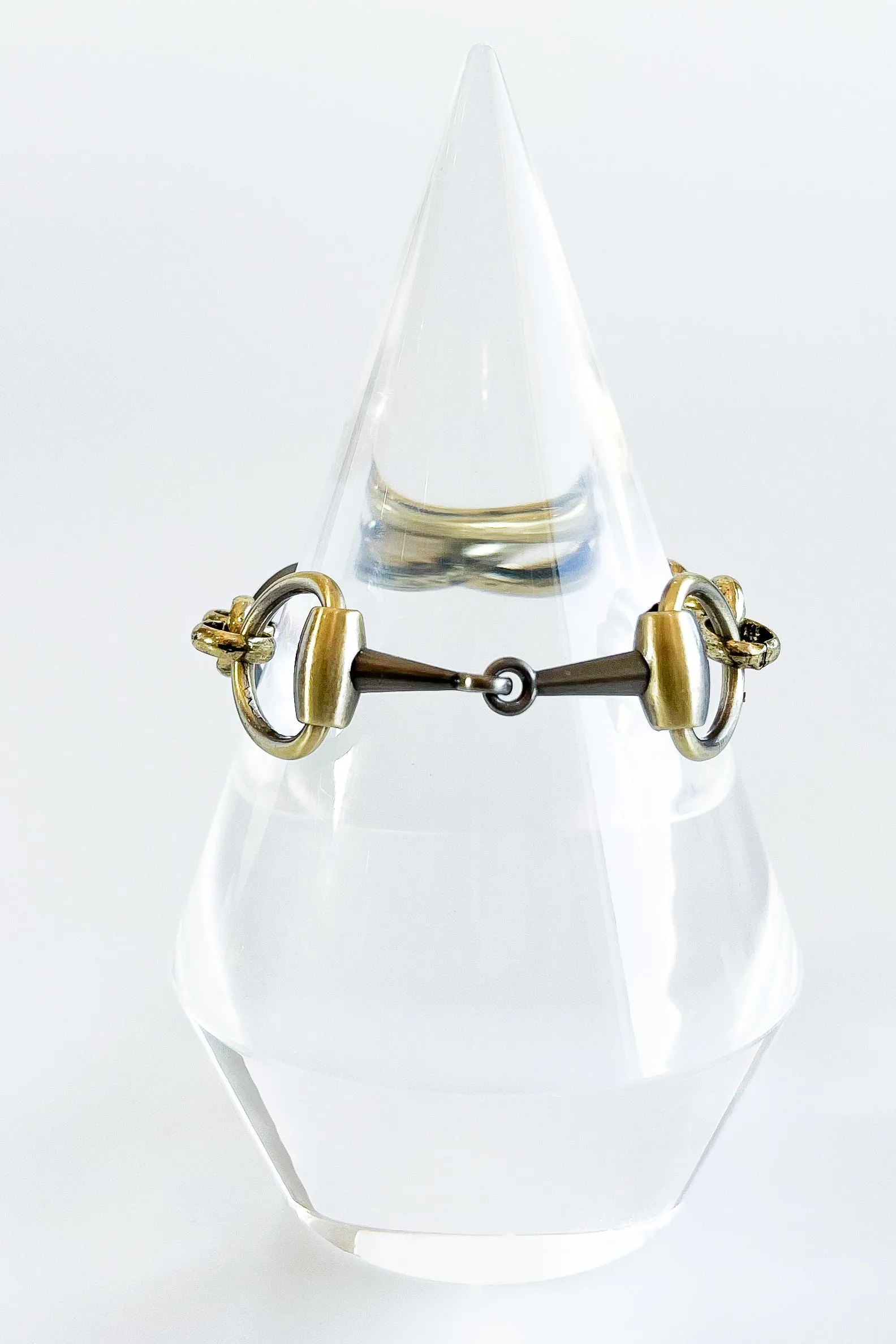 Pre Order CB Custom Double Horsebit Bracelet - Bronze/Hematite