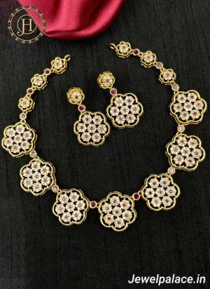 Premium Quality AD Necklace Set JH1927