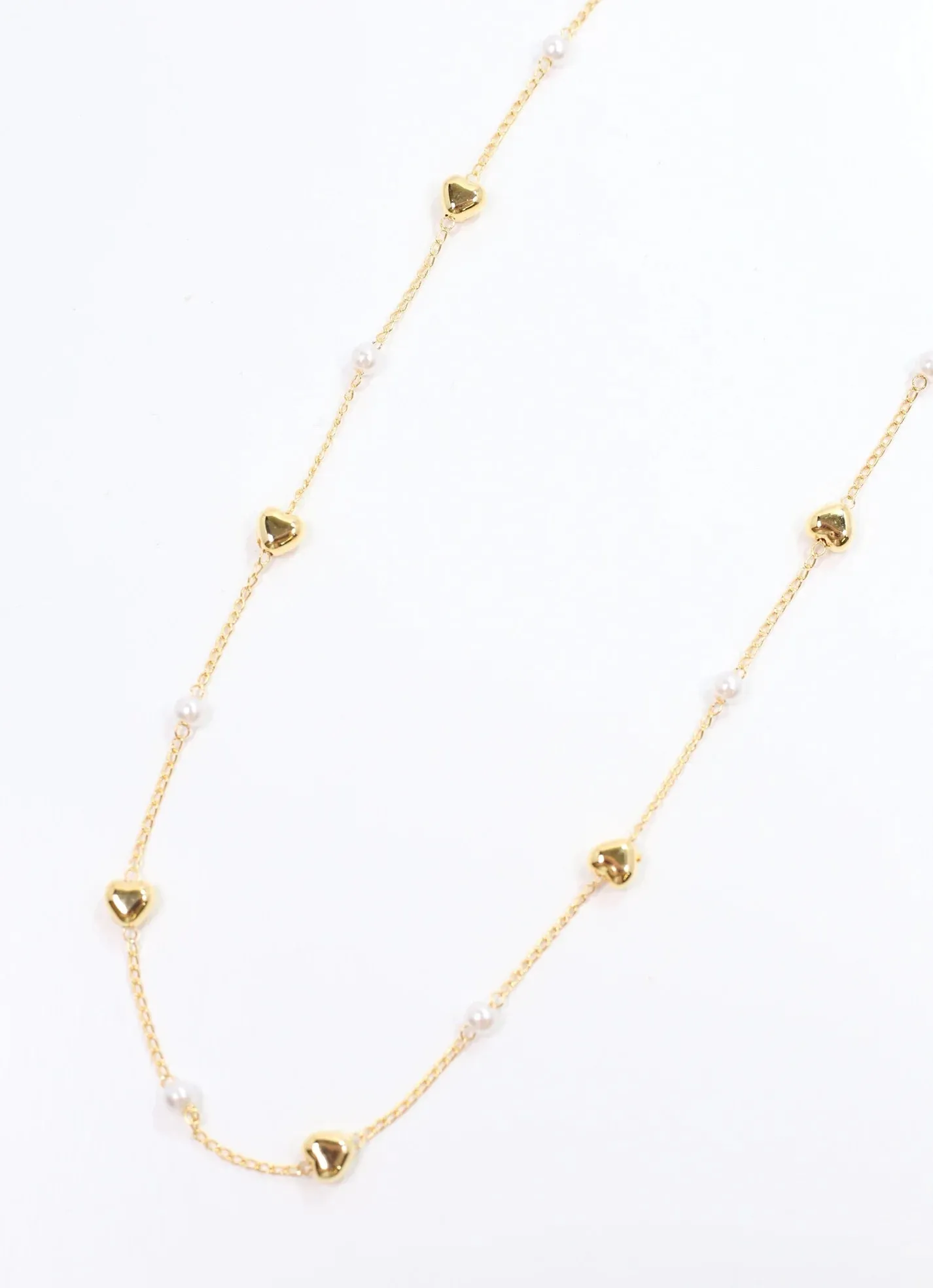 Prentice Heart and Pearl Necklace