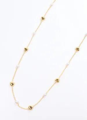 Prentice Heart and Pearl Necklace