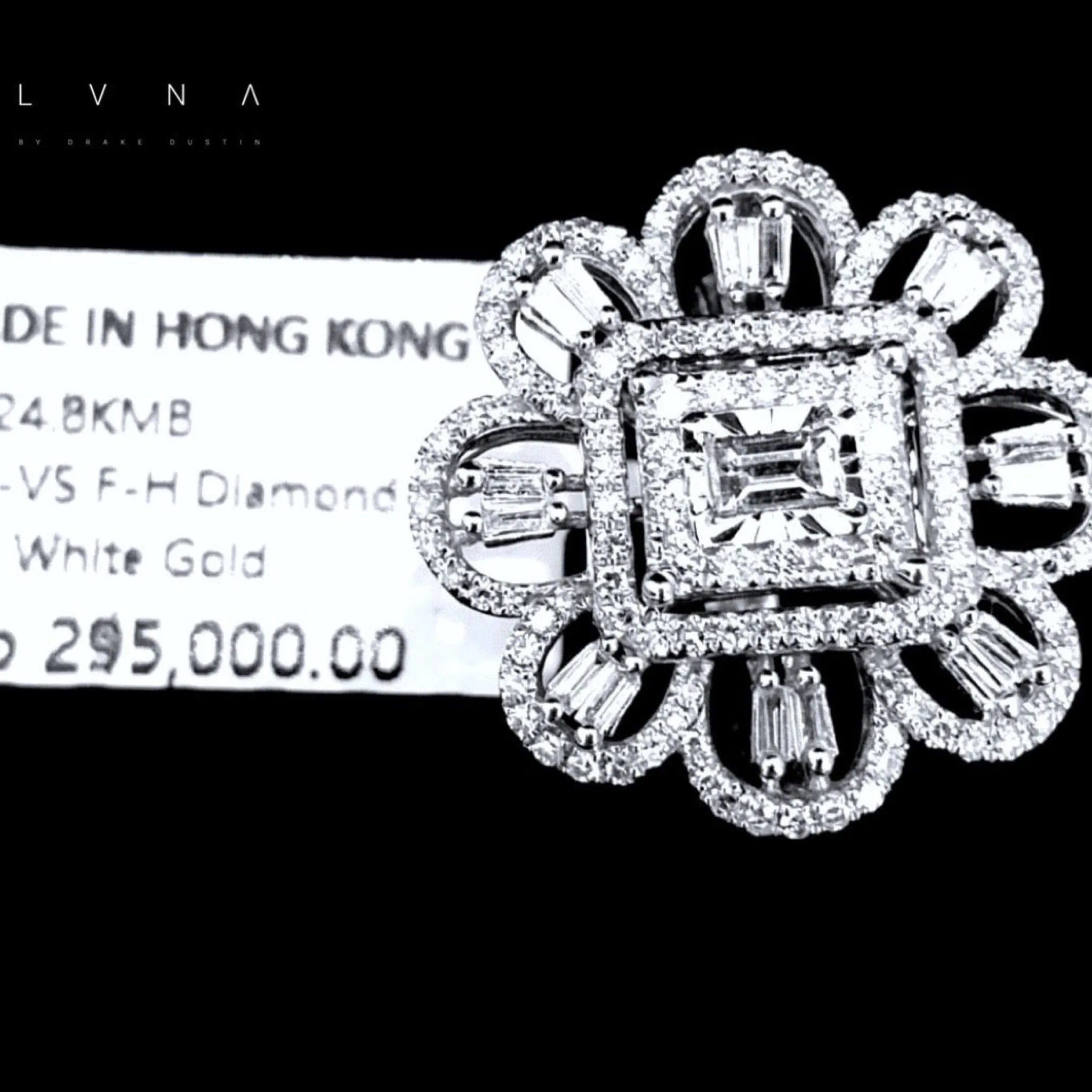 PREORDER | Floral Statement Diamond Ring 14kt