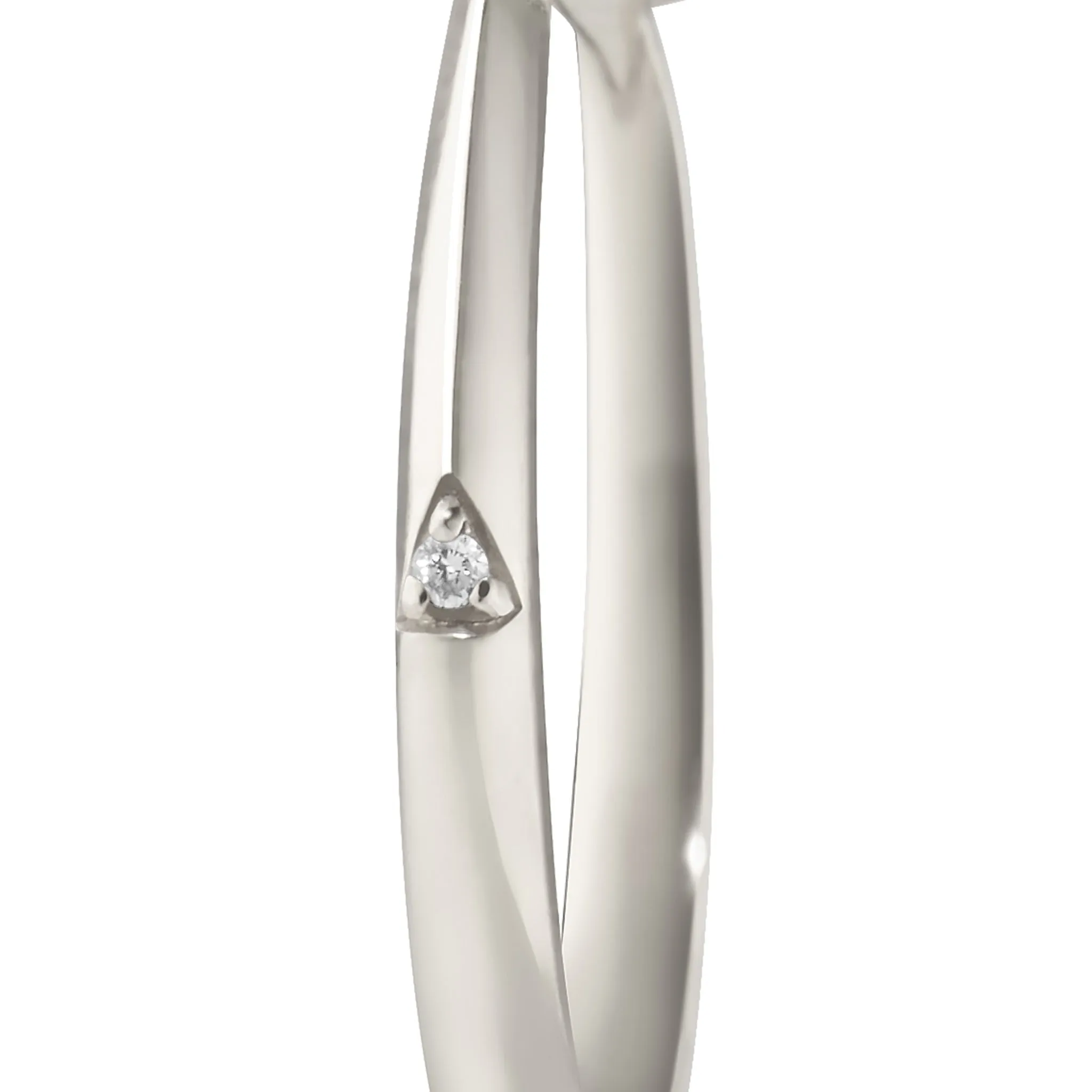 "POINTS NORTH" DEEP-SET OVAL ROCK CRYSTAL RING