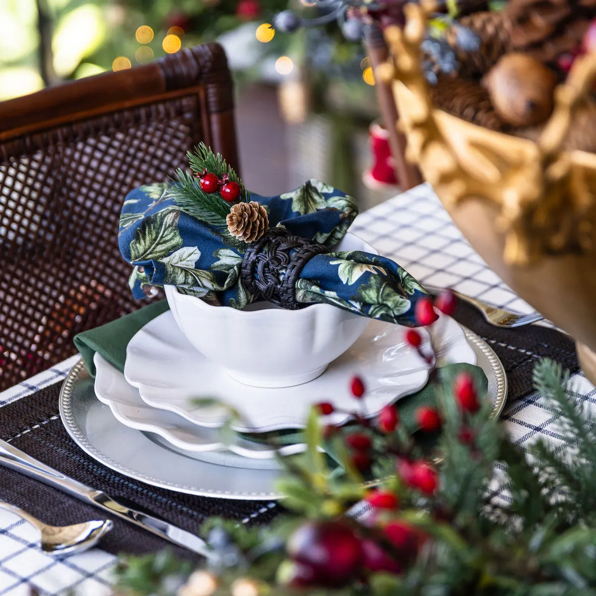 Rattan Talani Napkin Ring Black Espresso