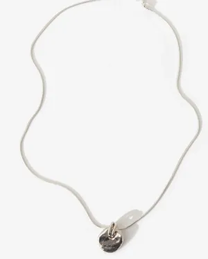 RS No 37 Disc Necklace 40cm Silver