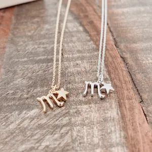 Scorpio Zodiac Charm Necklace