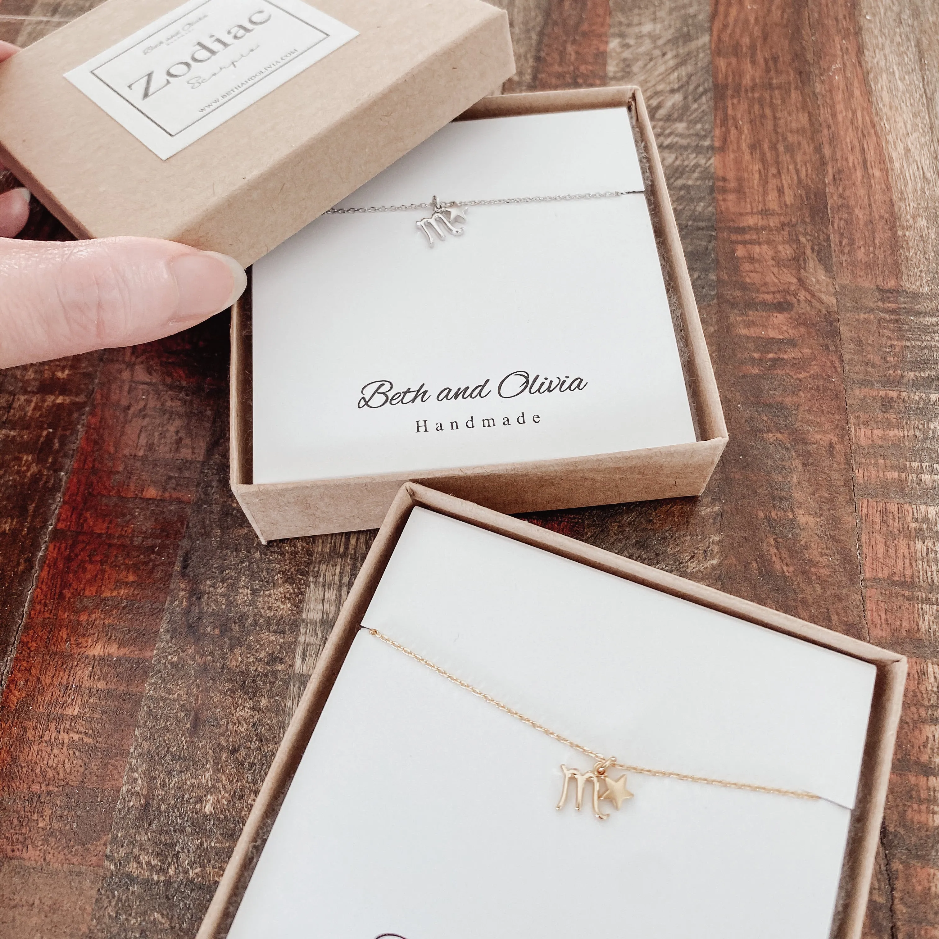 Scorpio Zodiac Charm Necklace