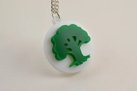 Set of 5 Magic The Gathering Mana Symbol Friendship Necklaces - Laser Cut Acrylic