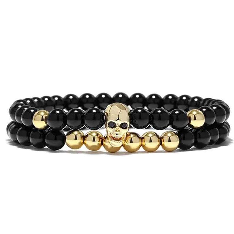 Skull  Bracelet - Mens Skull Bracelets