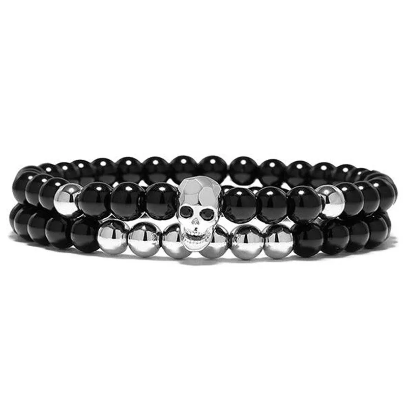Skull  Bracelet - Mens Skull Bracelets