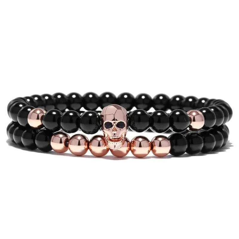 Skull  Bracelet - Mens Skull Bracelets