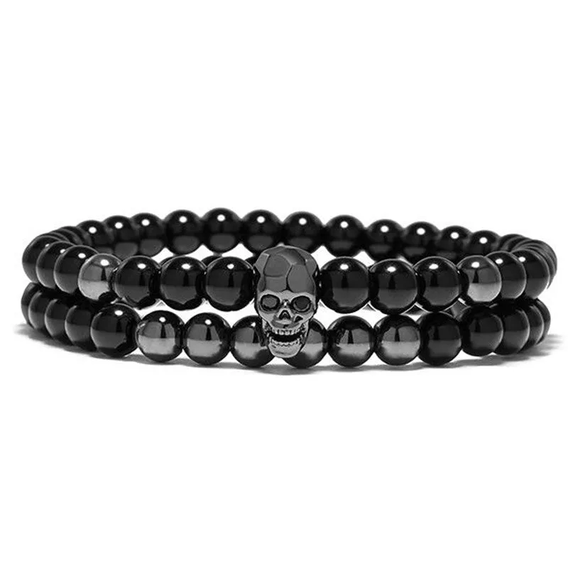 Skull  Bracelet - Mens Skull Bracelets