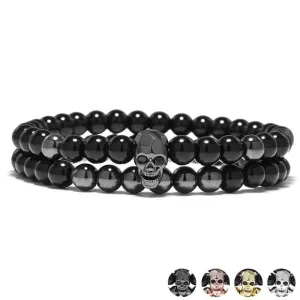 Skull  Bracelet - Mens Skull Bracelets