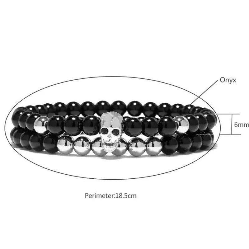 Skull  Bracelet - Mens Skull Bracelets