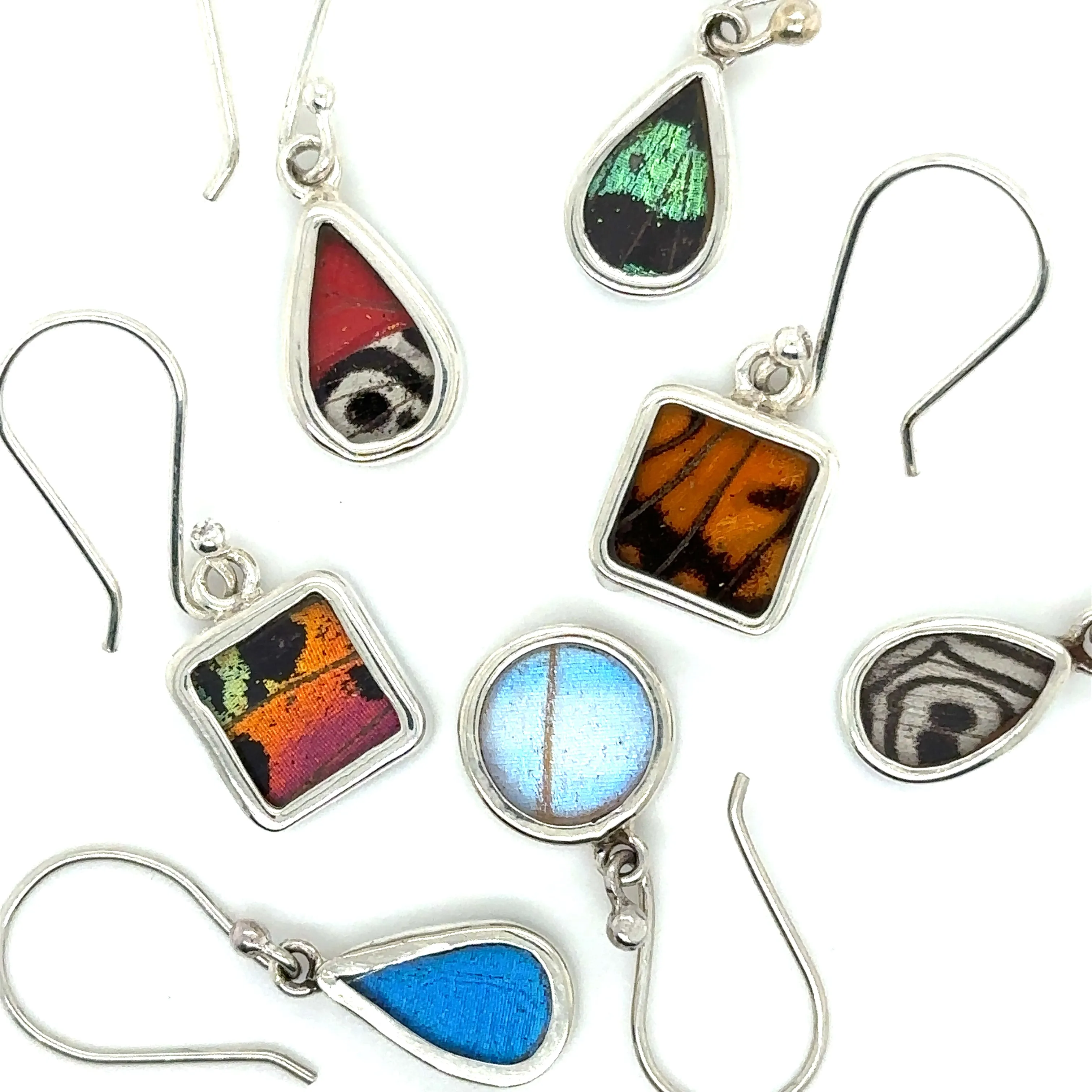 Small Butterfly Wing Earrings