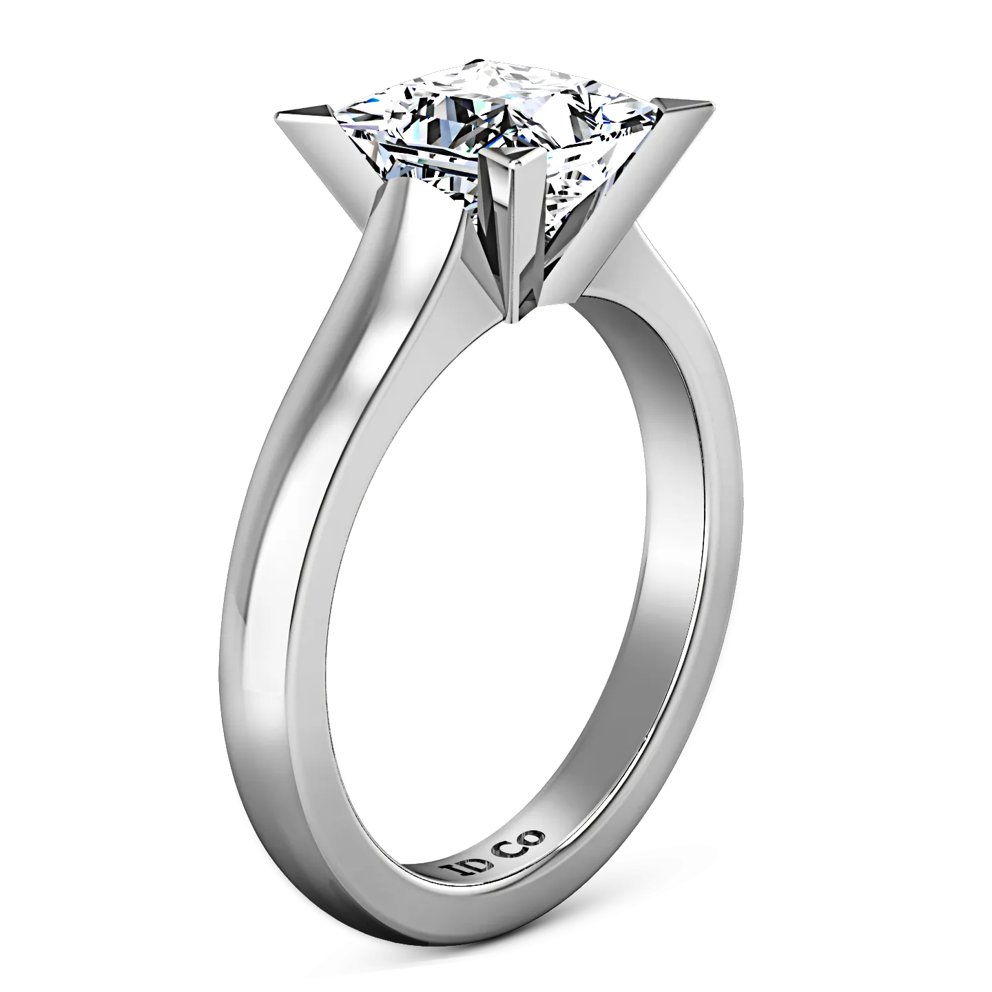 Solitaire Engagement Ring Jenny 14K White Gold