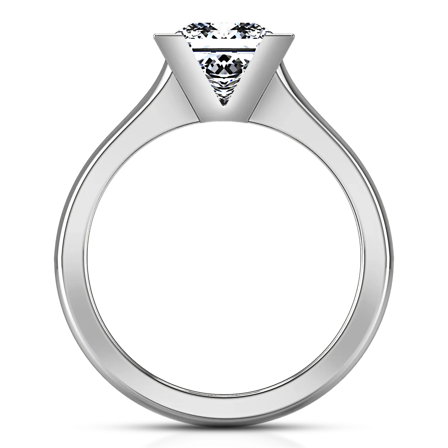 Solitaire Engagement Ring Jenny 14K White Gold