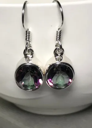Sterling Silver Mystic Topaz Earrings