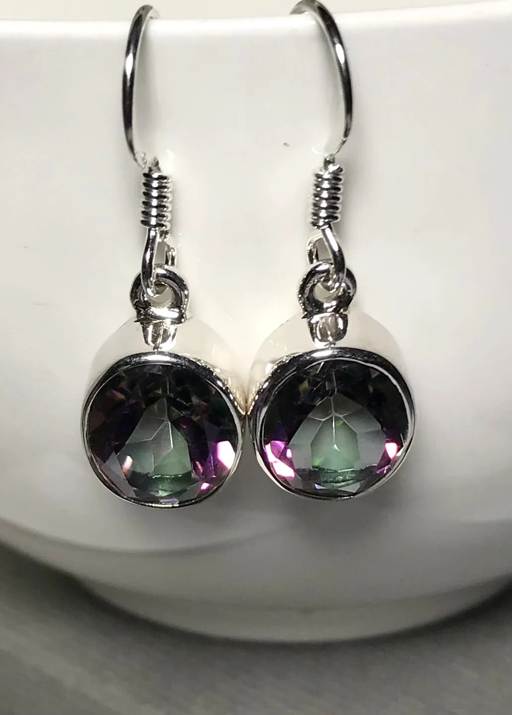 Sterling Silver Mystic Topaz Earrings