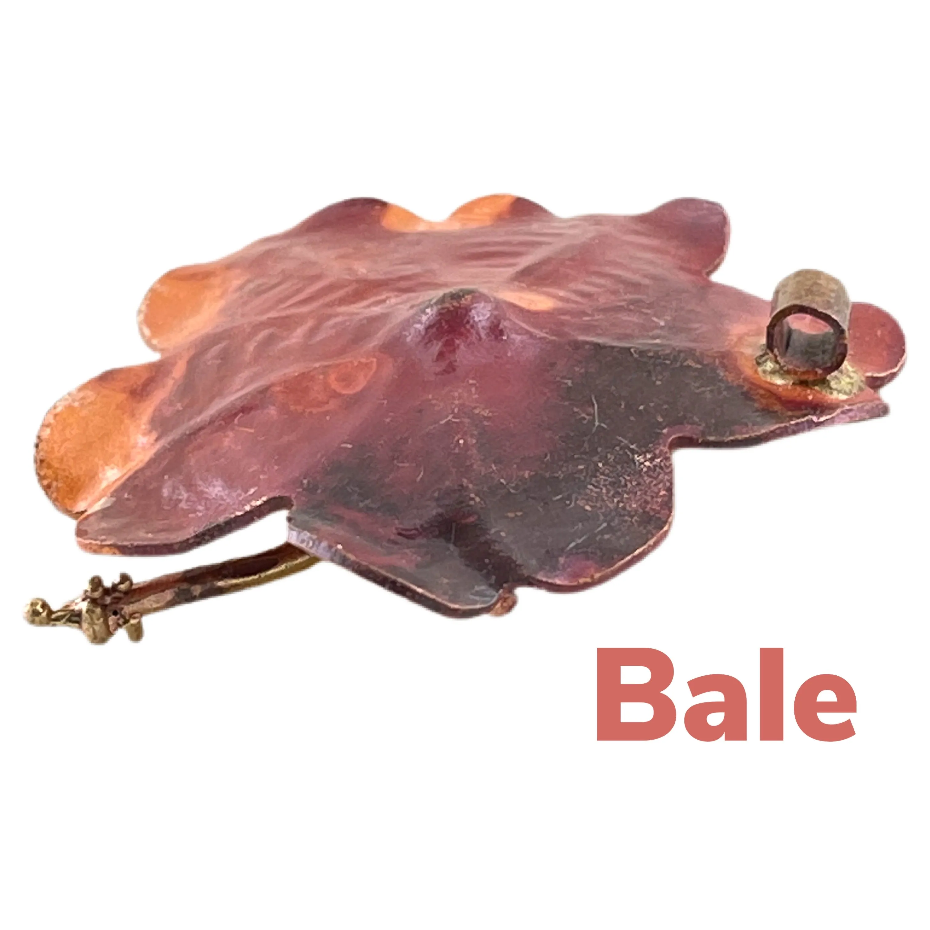 Stunning Copper Hibiscus Flower Pendant