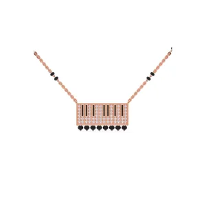 Stunning Round Cluster Diamond Mangalsutra