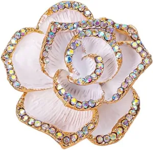 Stylish Brooches for Women - Flower Petal Brooch Jewelry - Ladies Wedding Bouquet Brooches Pin for Birthday, Party, Anniversary, A Touch of Elegance for Any Outfit