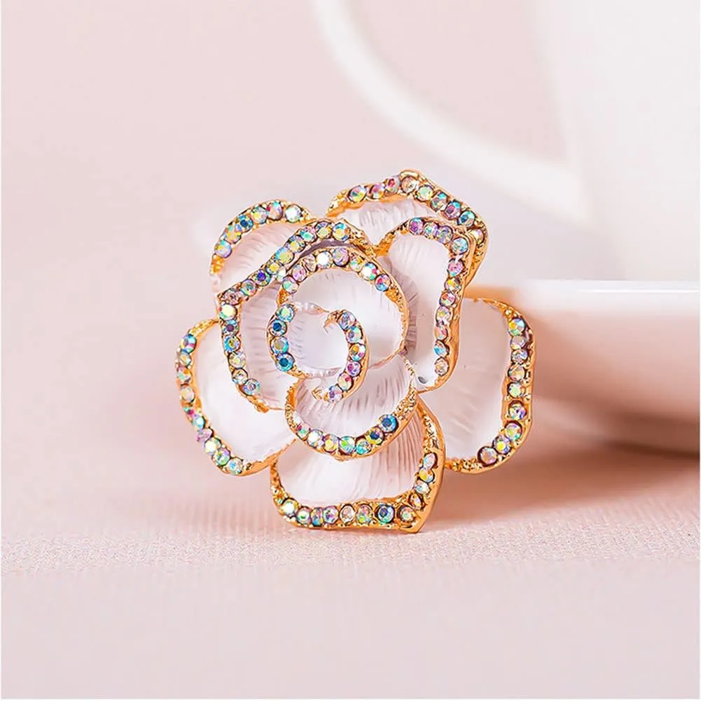 Stylish Brooches for Women - Flower Petal Brooch Jewelry - Ladies Wedding Bouquet Brooches Pin for Birthday, Party, Anniversary, A Touch of Elegance for Any Outfit