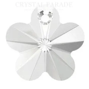 Swarovski 6744 Flower Pendant 14mm Clear - Pack of 2