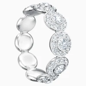 Swarovski Angelic Ring, White, Rhodium Plated