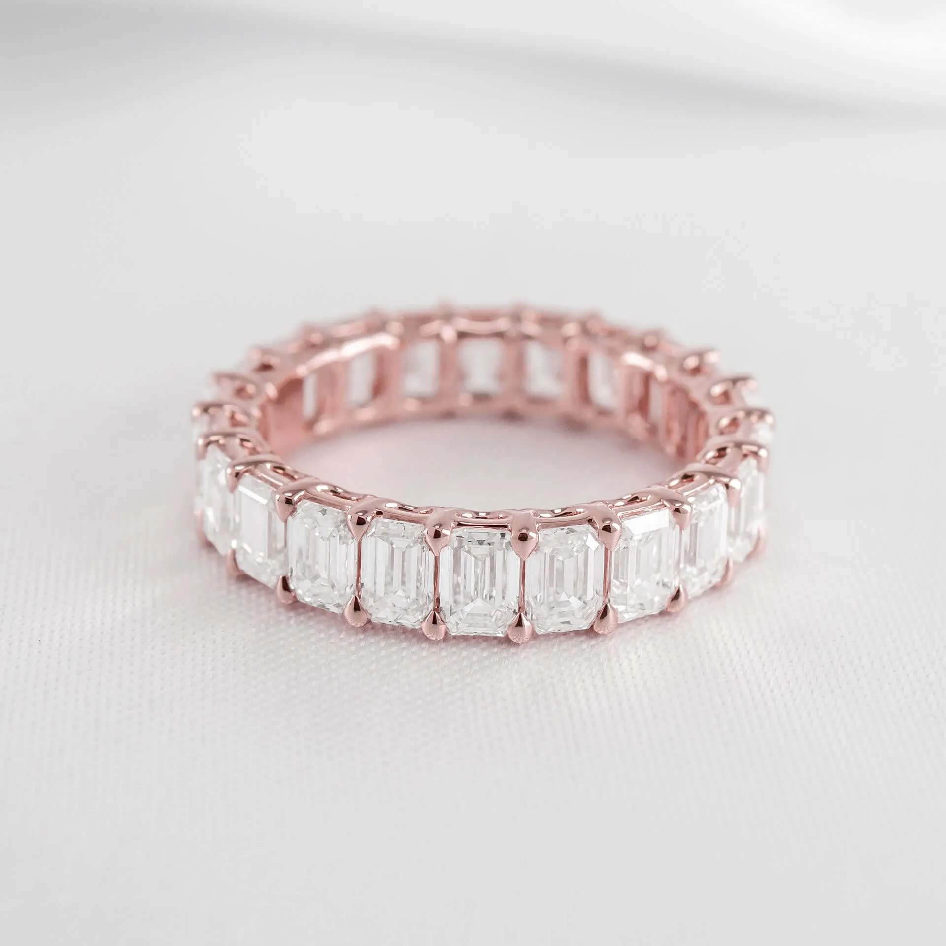 The Aniston Emerald Cut Diamond Eternity Band