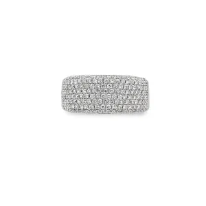 Thick Diamond Band Ring By Gioielli Di Valenza