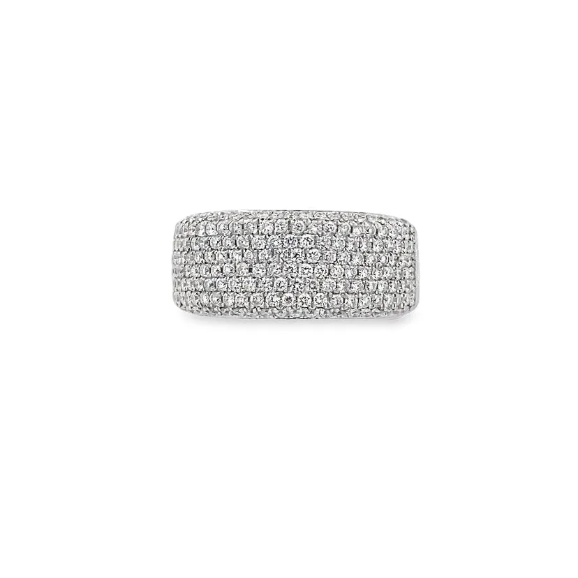 Thick Diamond Band Ring By Gioielli Di Valenza