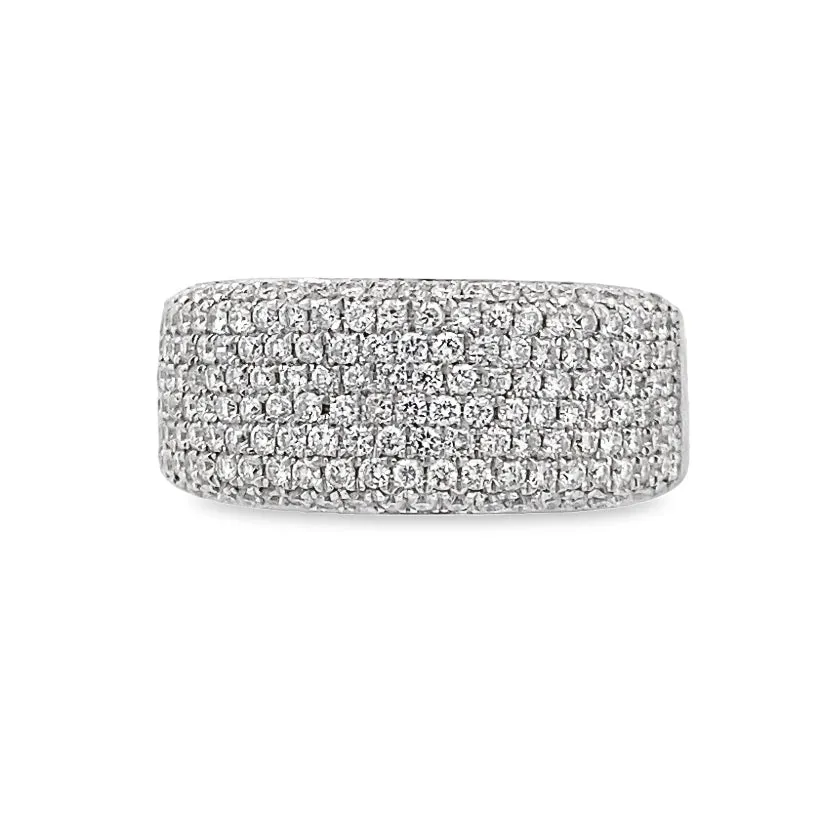 Thick Diamond Band Ring By Gioielli Di Valenza