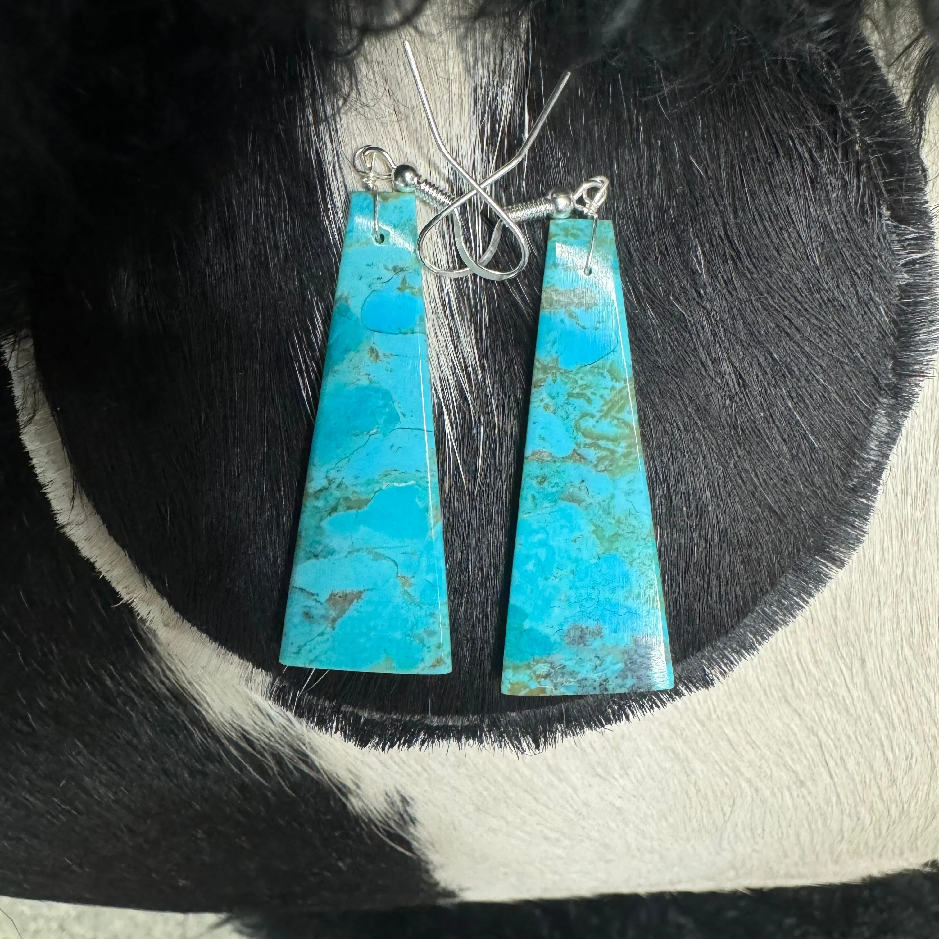 Turquoise Slab Earrings
