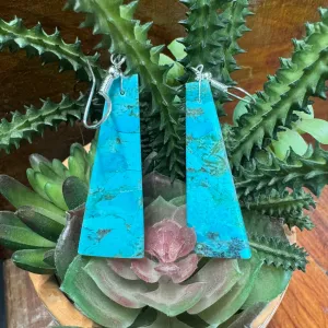 Turquoise Slab Earrings