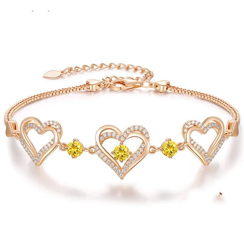Twelve Birthday Crystal Bracelet Fashion Personality Hand Jewelry