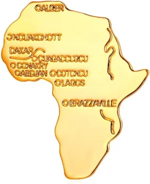 U7 Men Women Pin Brooches Platinum/18K Gold Plated Personalized Animal Cat/Frog/Africa Map/Owl Corsage