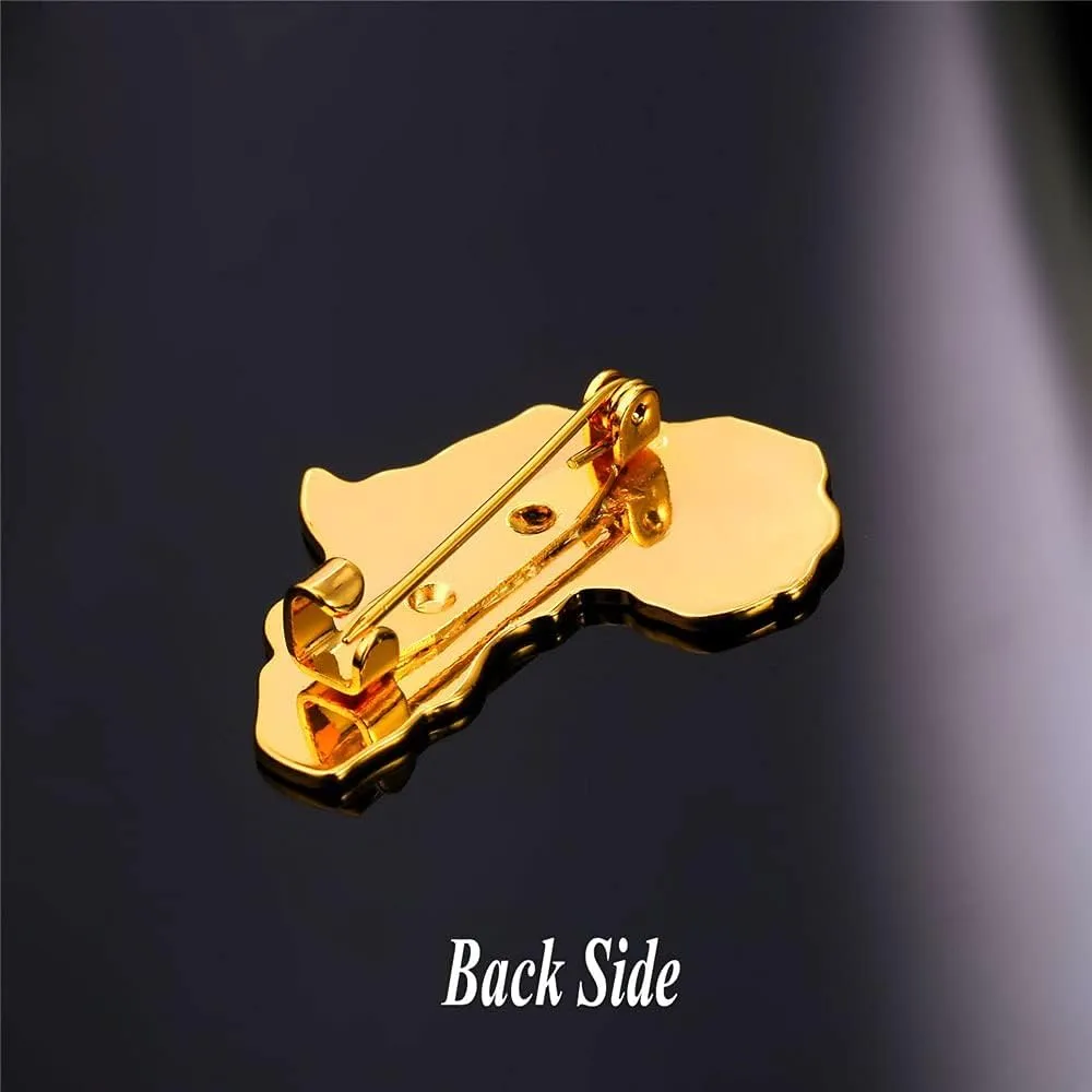 U7 Men Women Pin Brooches Platinum/18K Gold Plated Personalized Animal Cat/Frog/Africa Map/Owl Corsage
