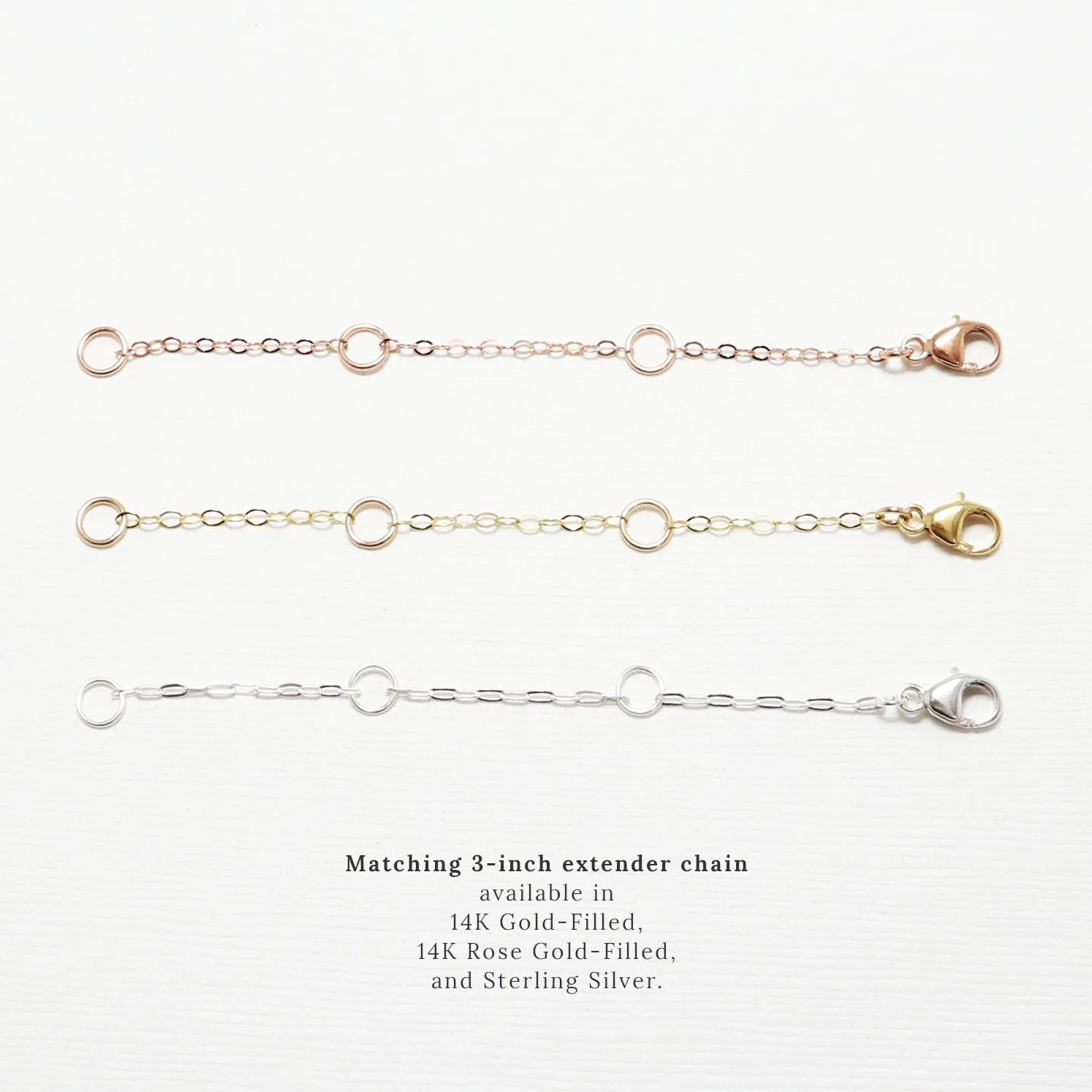 Unity Vertical Linked Circle Silver Necklace