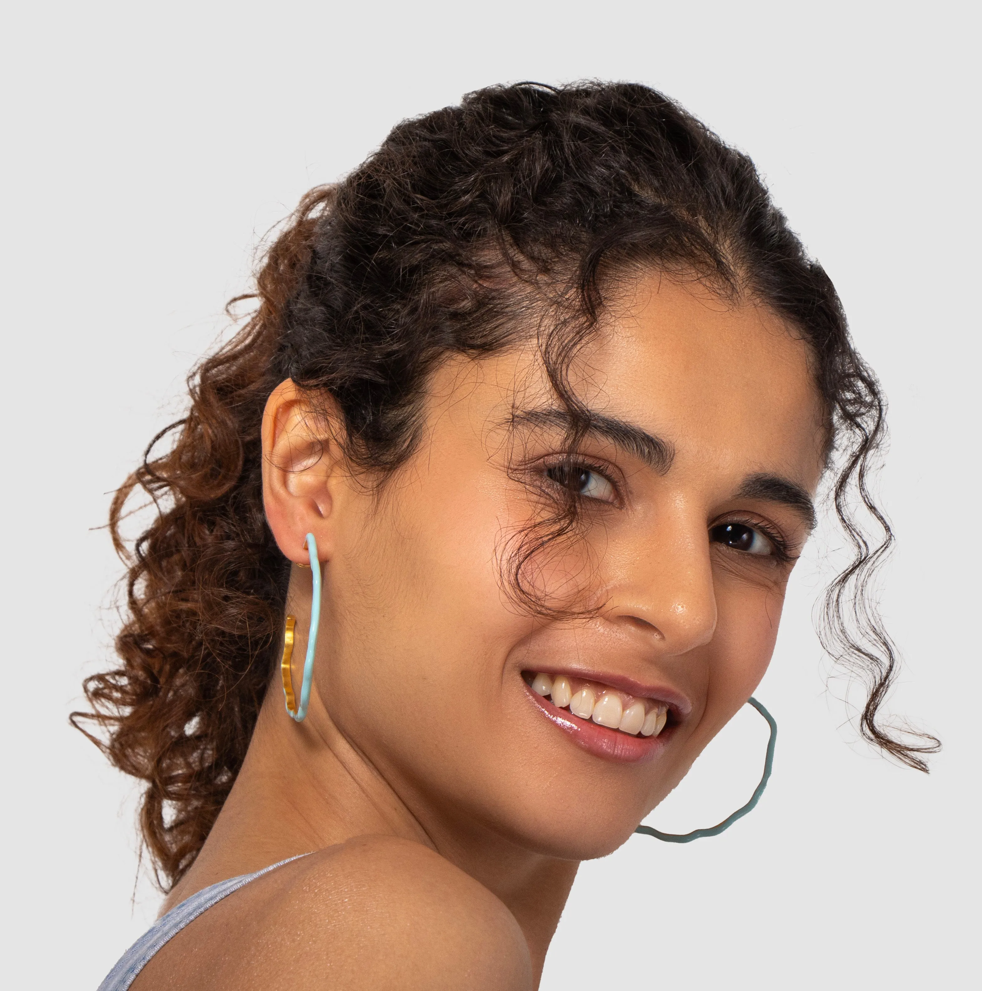 Vibrant Bloom Hoops