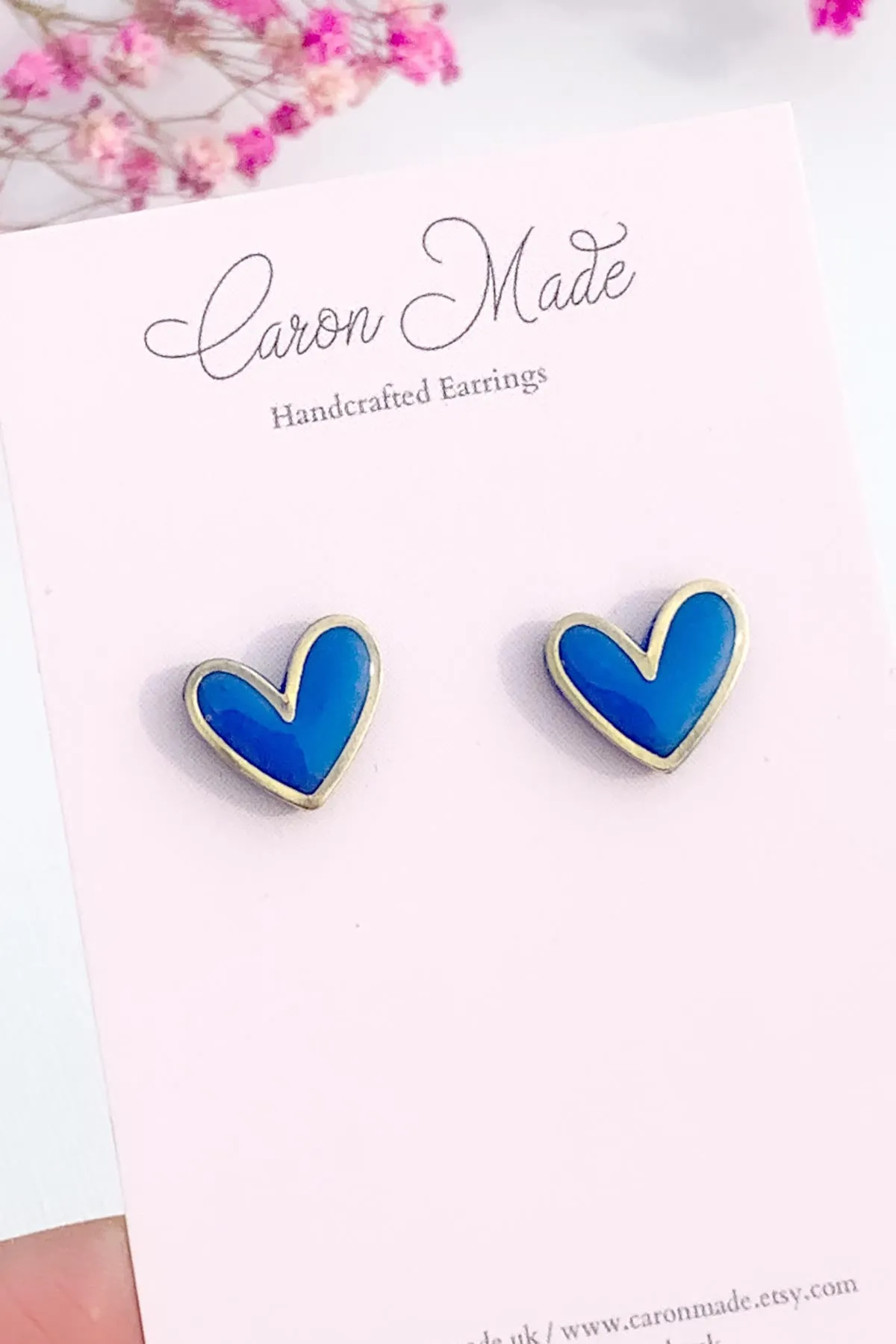 Vibrant Heart Stud Earrings Collection