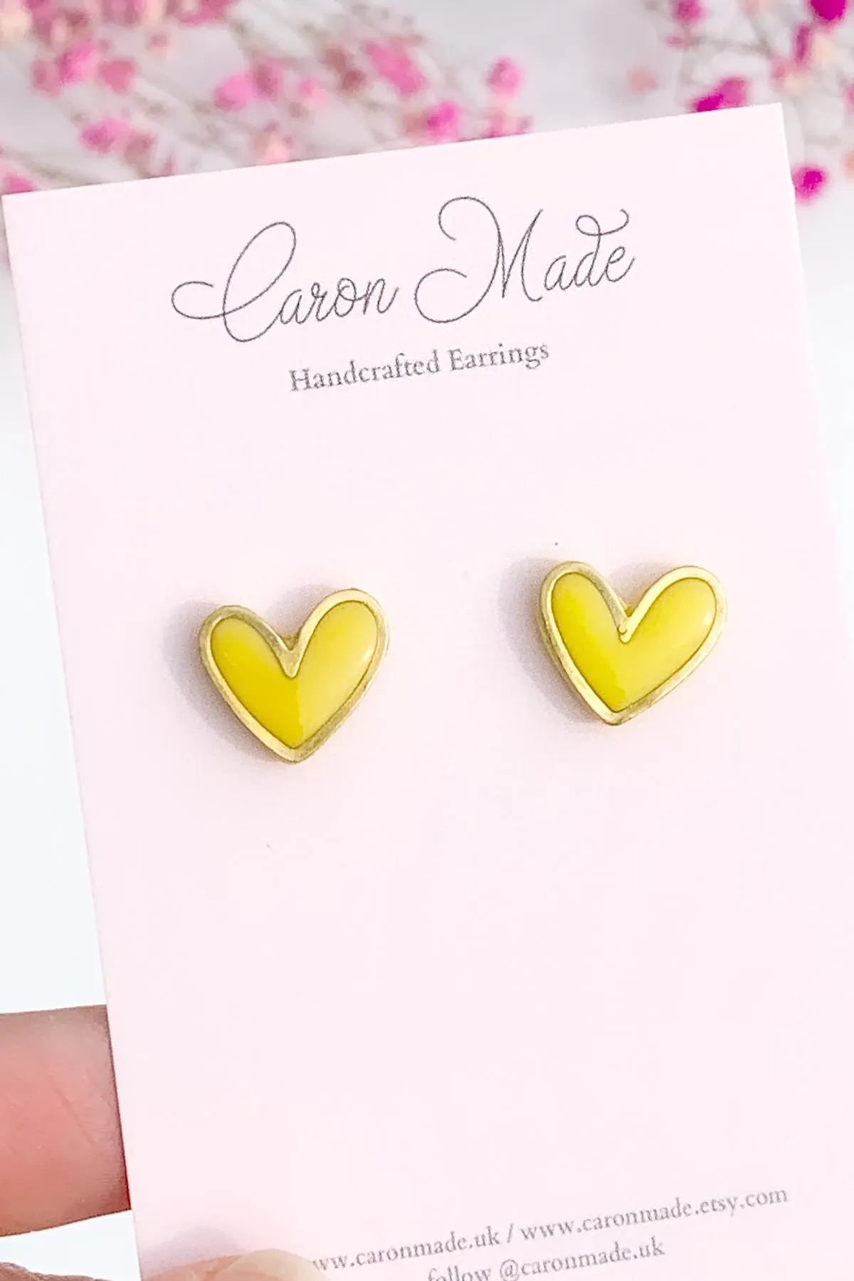 Vibrant Heart Stud Earrings Collection