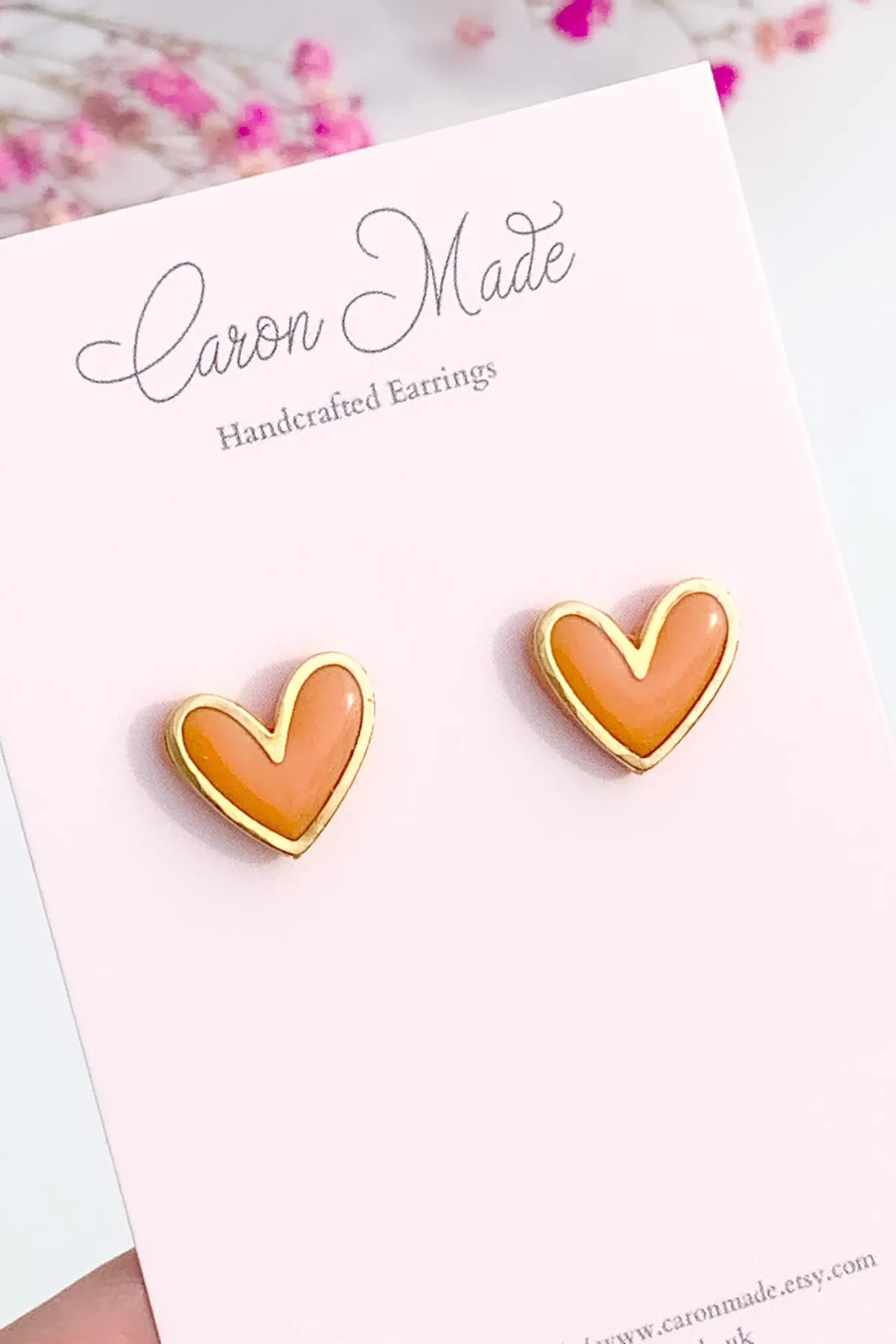 Vibrant Heart Stud Earrings Collection