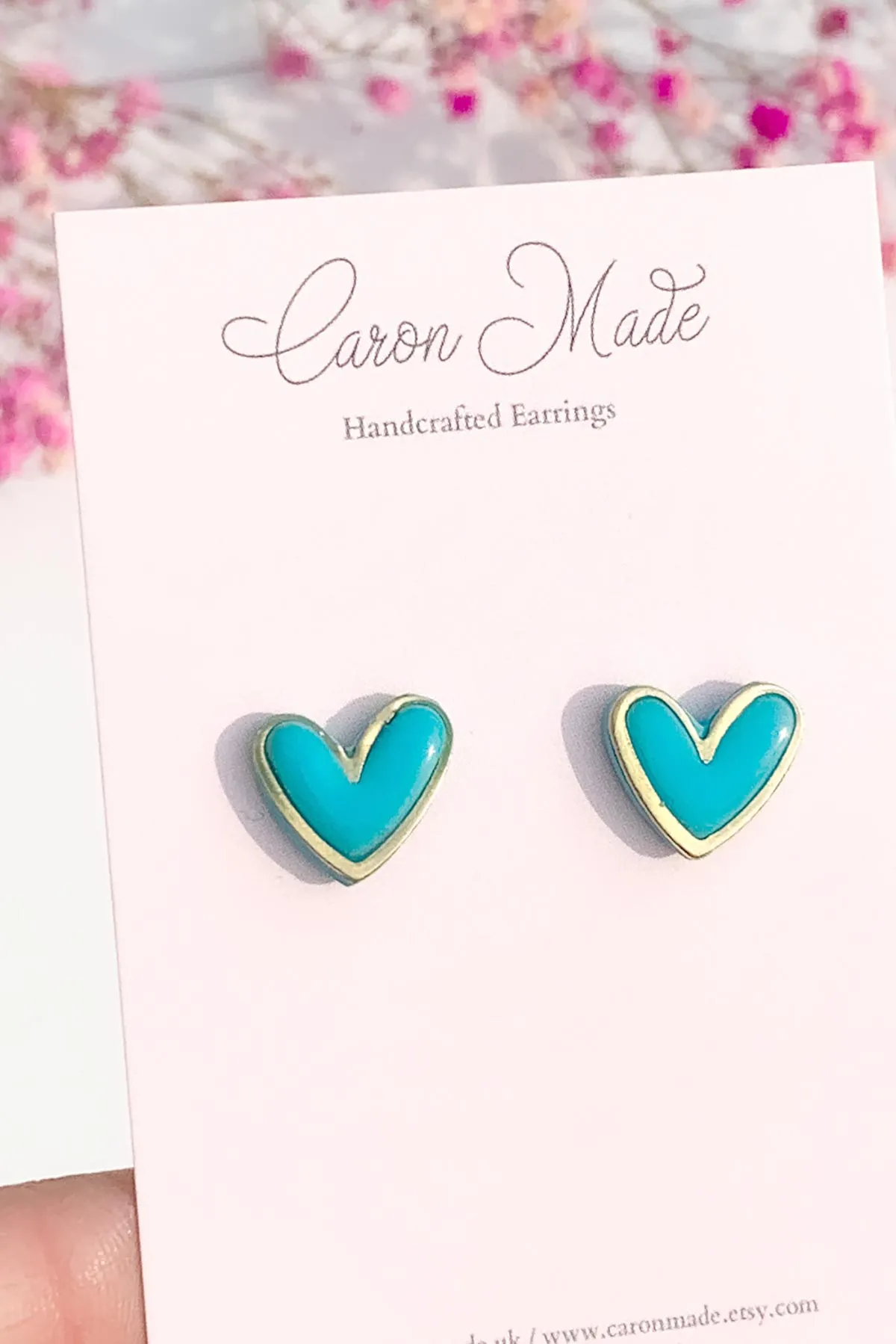 Vibrant Heart Stud Earrings Collection