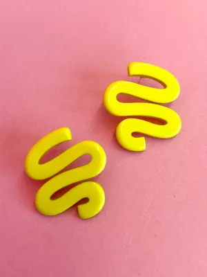 Vibrant Vibes Earrings - Lime